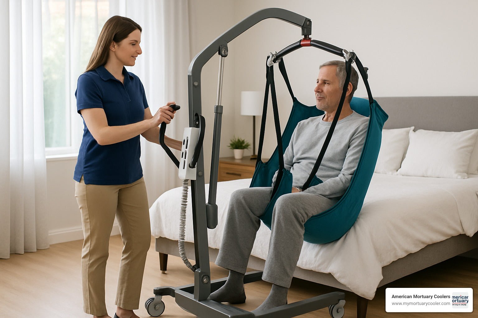 How to Use a Hoyer Lift Solo in 5 Simple Steps - American Mortuary Coolers & Equipments How to Use a Hoyer Lift Solo in 5 Simple Steps - American Mortuary Coolers & Equipments